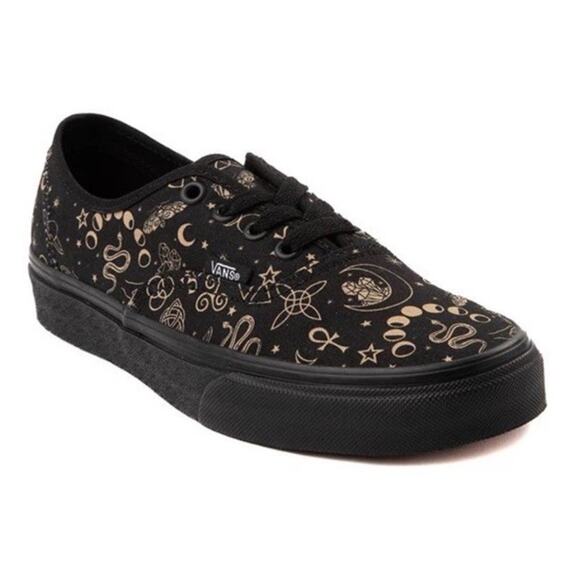 VANS Witchy Vibe Celestial Gothic Mystical Shoes Moons Snakes Crystals Sz 7/8.5 - Picture 1 of 9